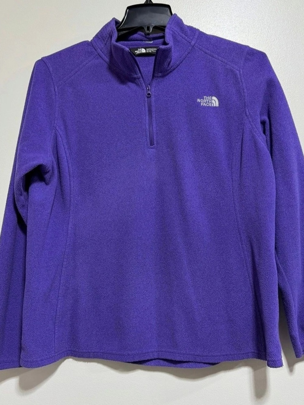 The North Face Women's Glacier 1/4-Zip Fleece Pullover Purple XL